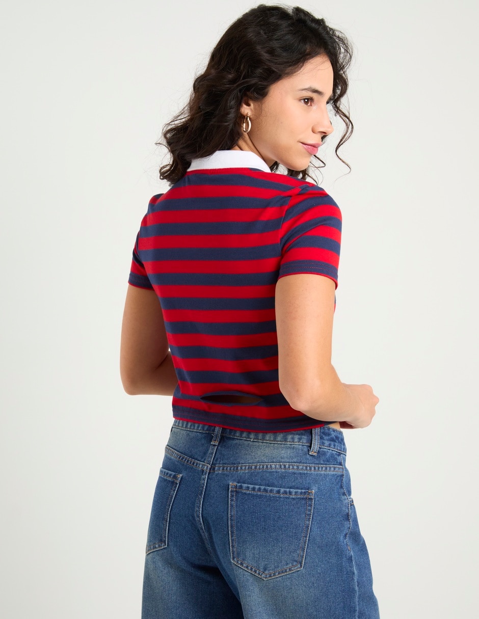 Playera tipo polo para mujer 11