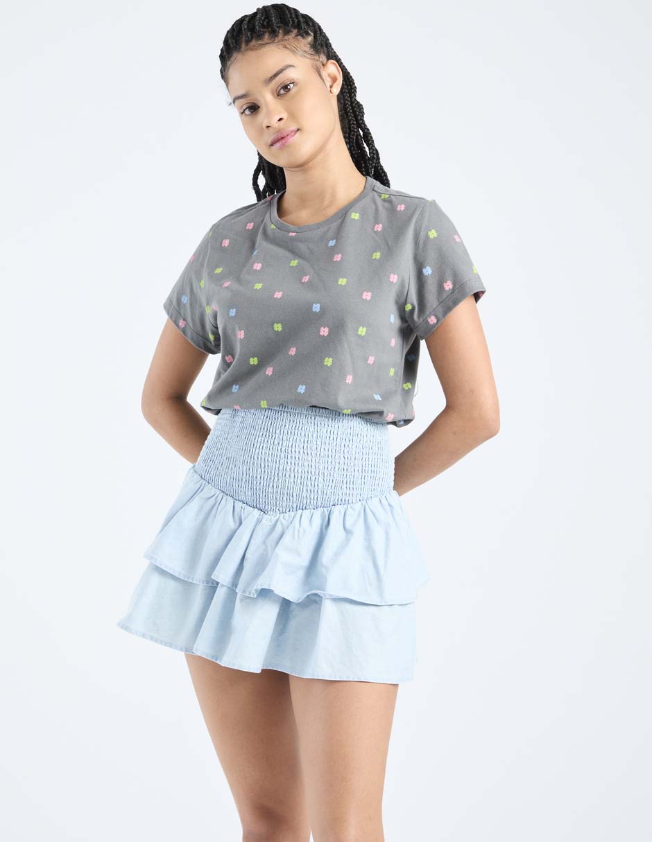 Falda corta cintura alta Falda corta cintura alta