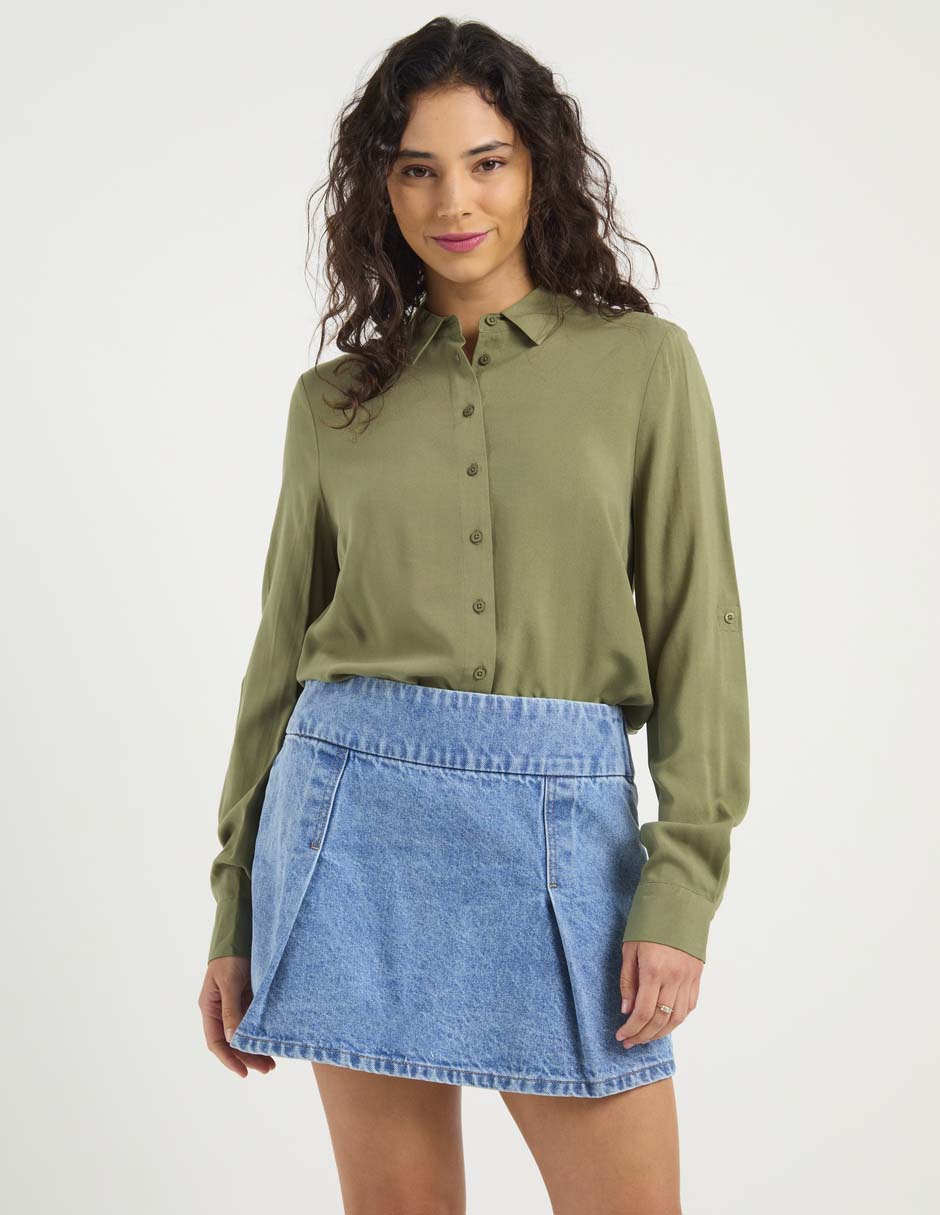 Falda mini Mossimo a la cintura