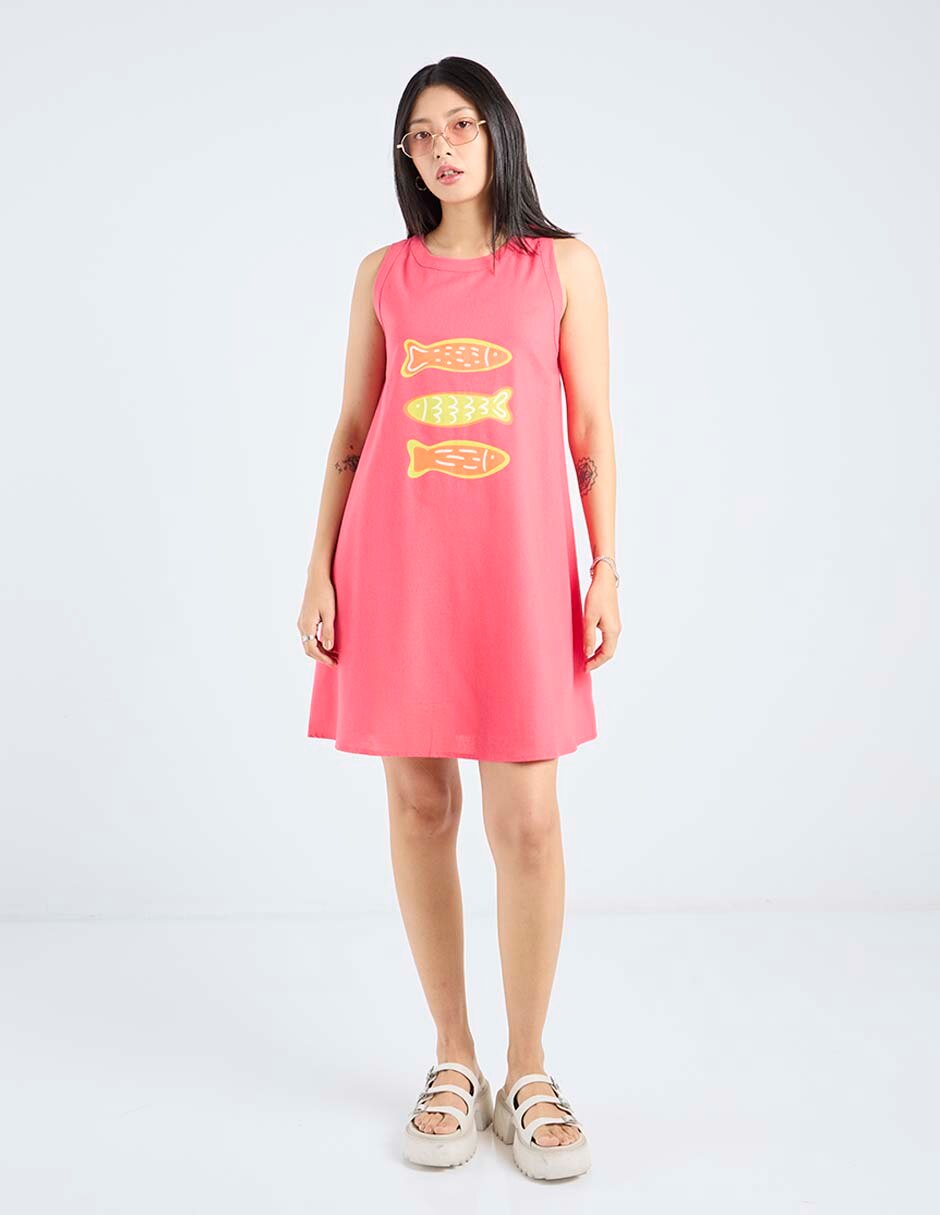 Vestido corto playa para mujer 2