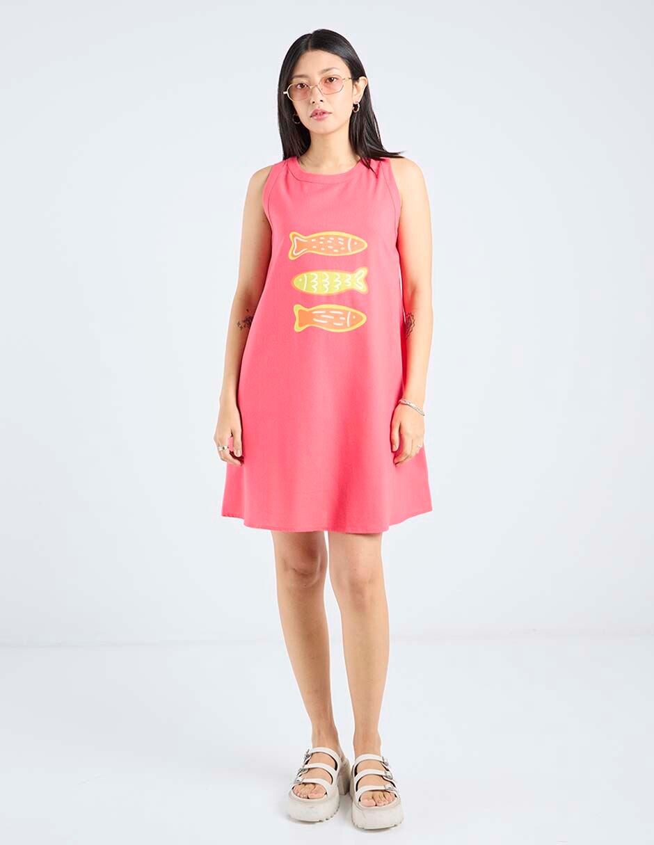 Vestido corto playa para mujer 3