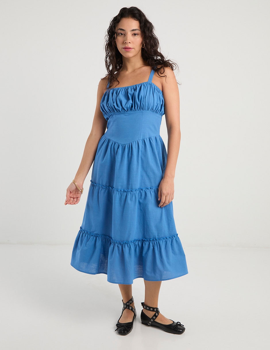 Vestido midi casual Mossimo para mujer