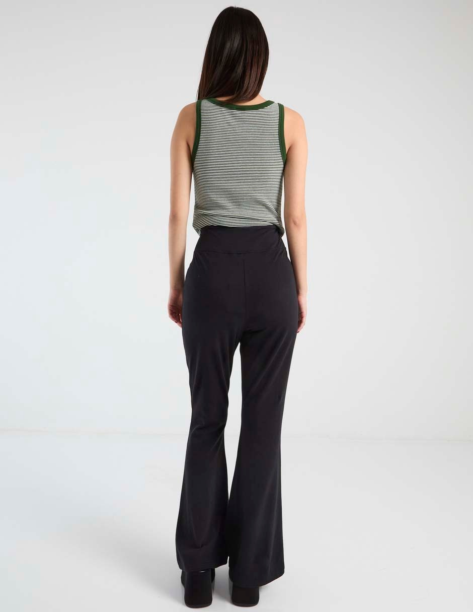 Pants acampanado con jareta para mujer 4