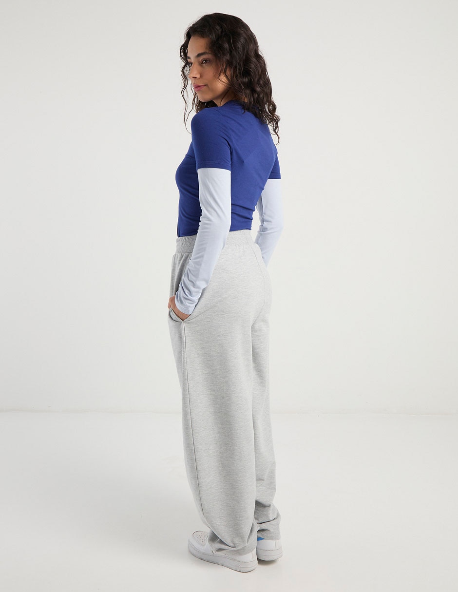 Pants wide leg Mossimo con elástico para mujer