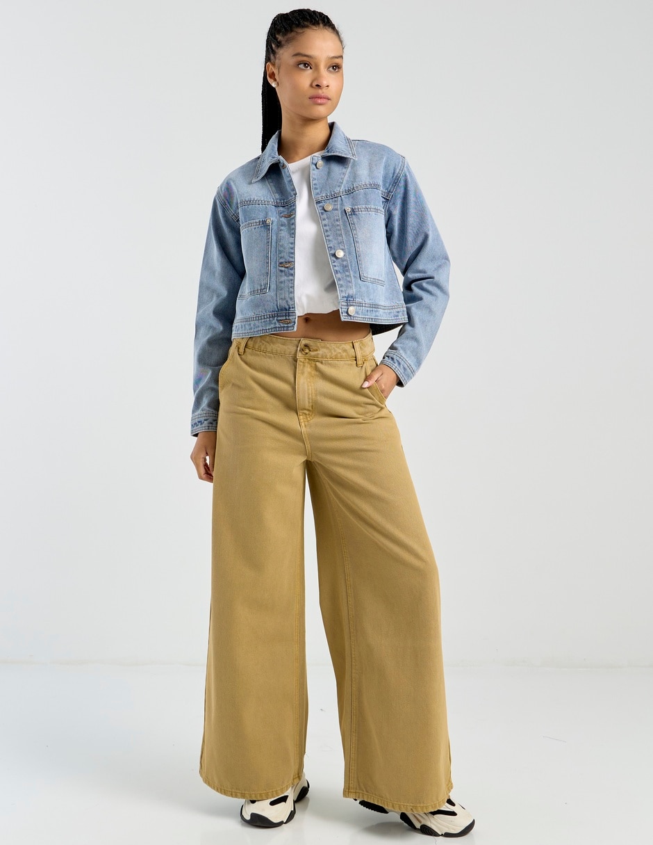 Jeans relaxed wide leg Mossimo para mujer