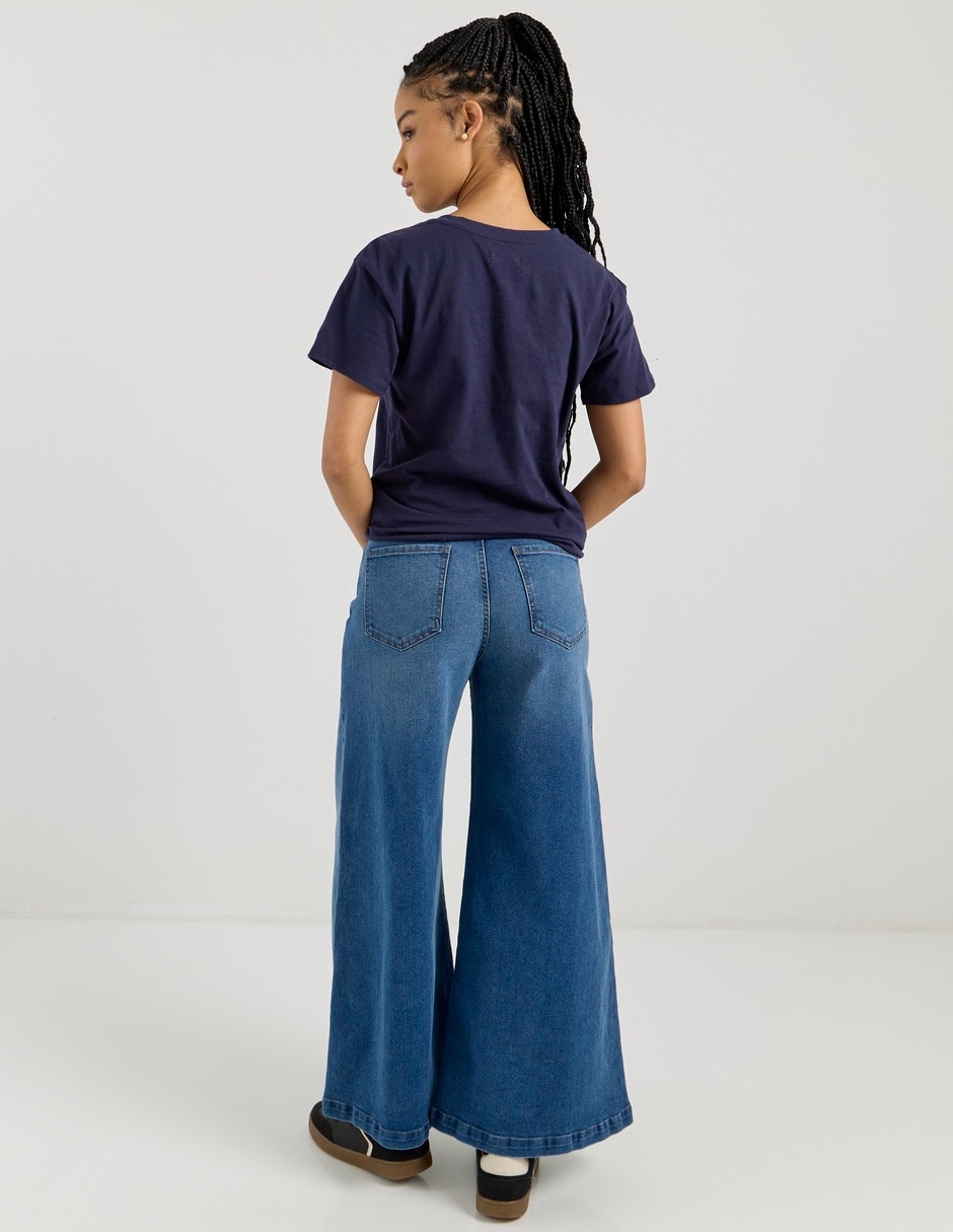 Jeans relaxed wide leg para mujer 5