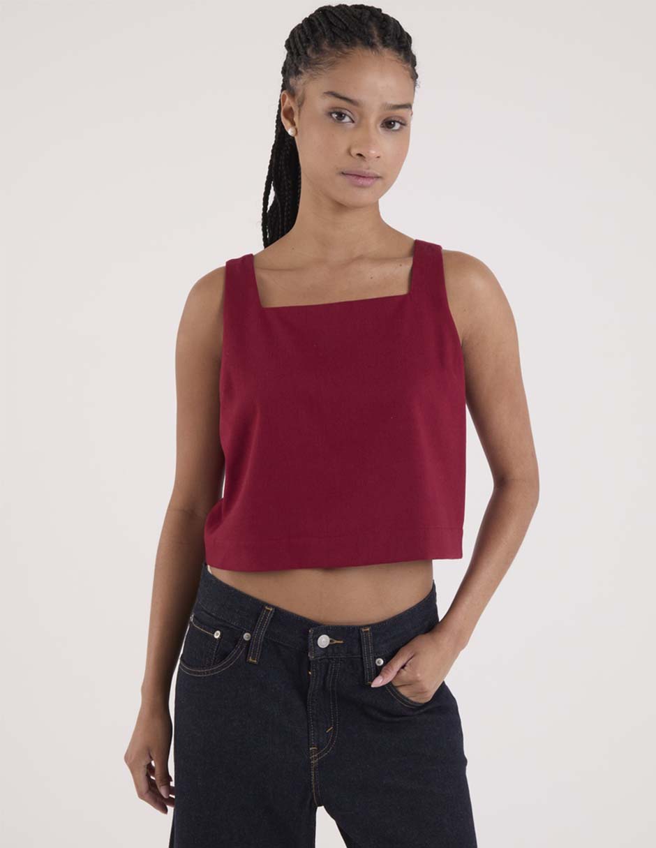 Top Mossimo escote cuadrado tirante ancho