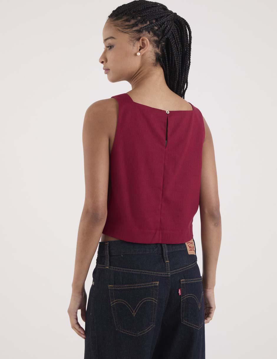 Top Mossimo escote cuadrado tirante ancho