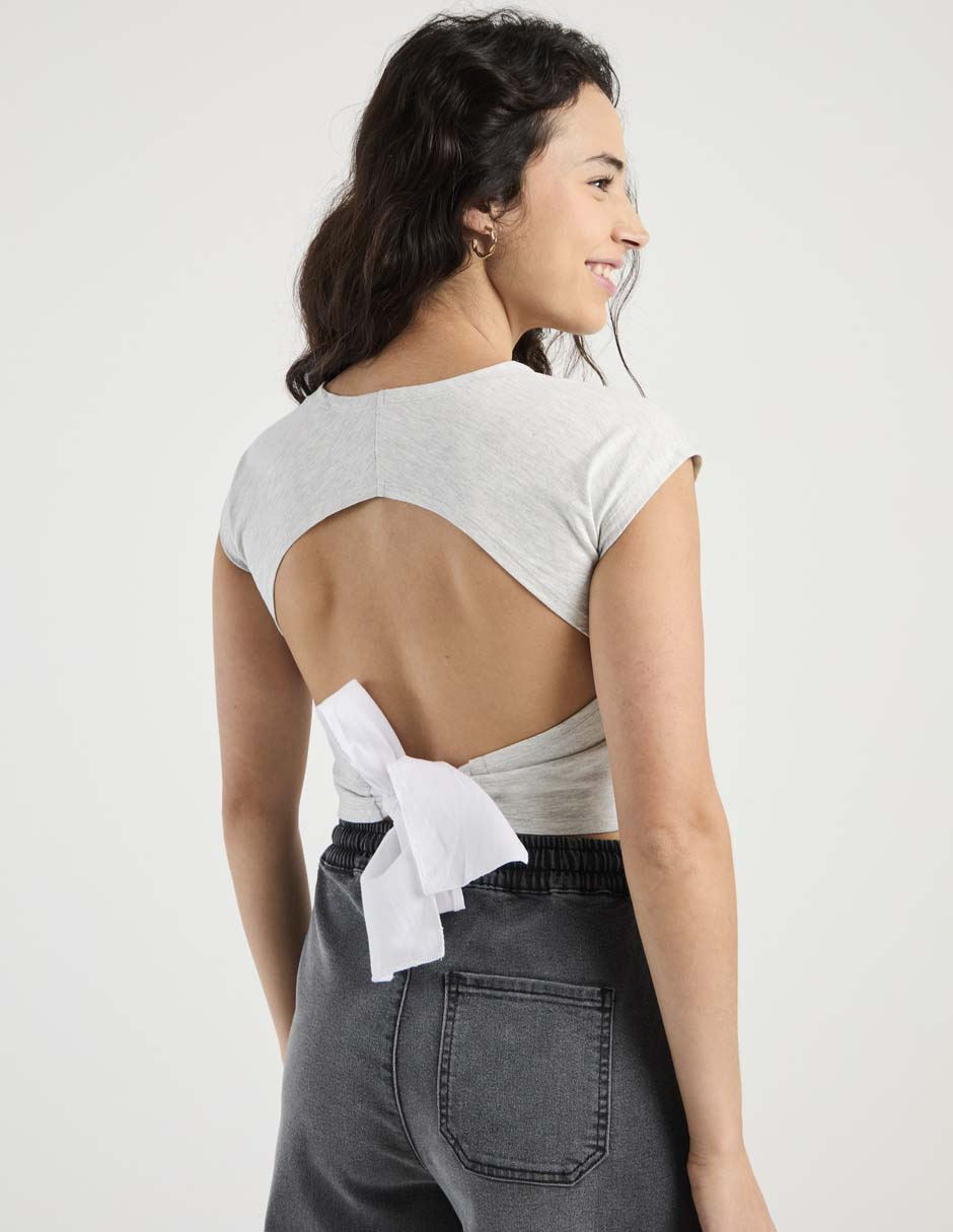 Playera manga corta Mossimo cuello redondo para mujer