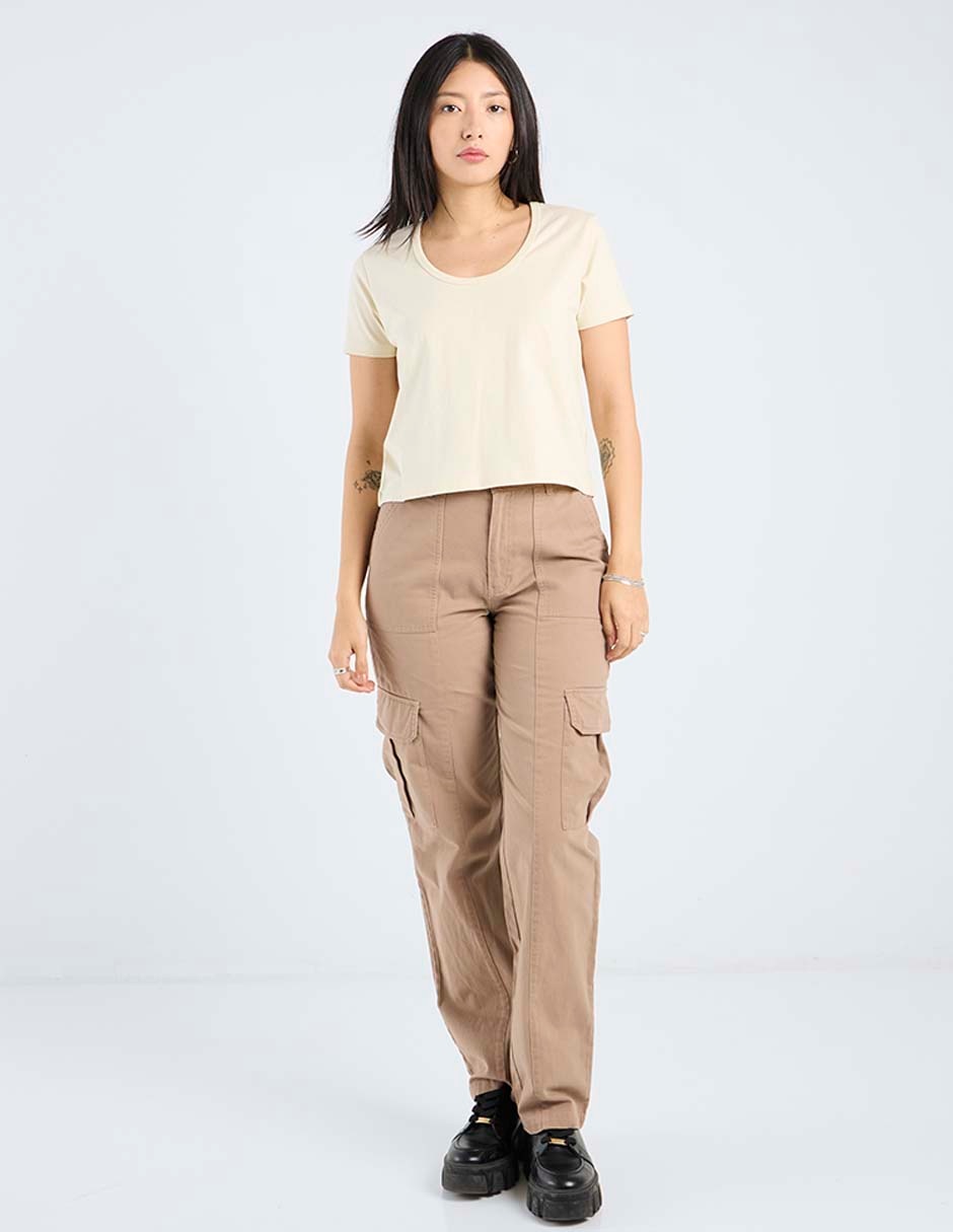 Playera manga corta Mossimo cuello redondo para mujer