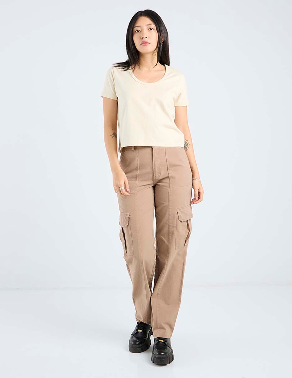 Playera manga corta Mossimo cuello redondo para mujer