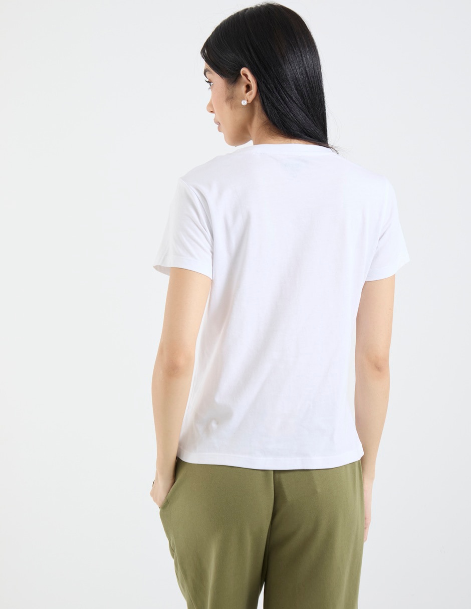Playera manga corta Mossimo cuello redondo para mujer