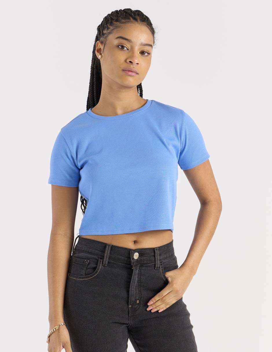 Playera manga corta Mossimo cuello redondo para mujer Playera manga corta Mossimo cuello redondo para mujer
