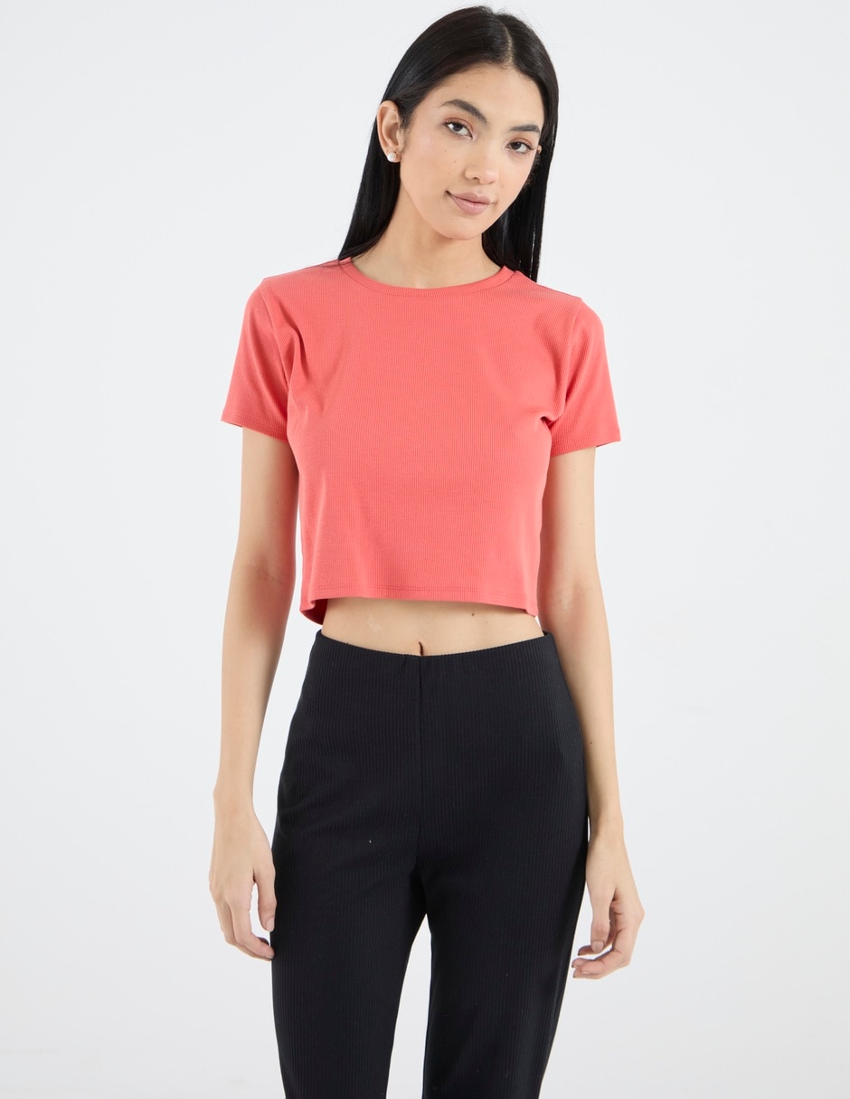 Playera manga corta Mossimo cuello redondo para mujer 1