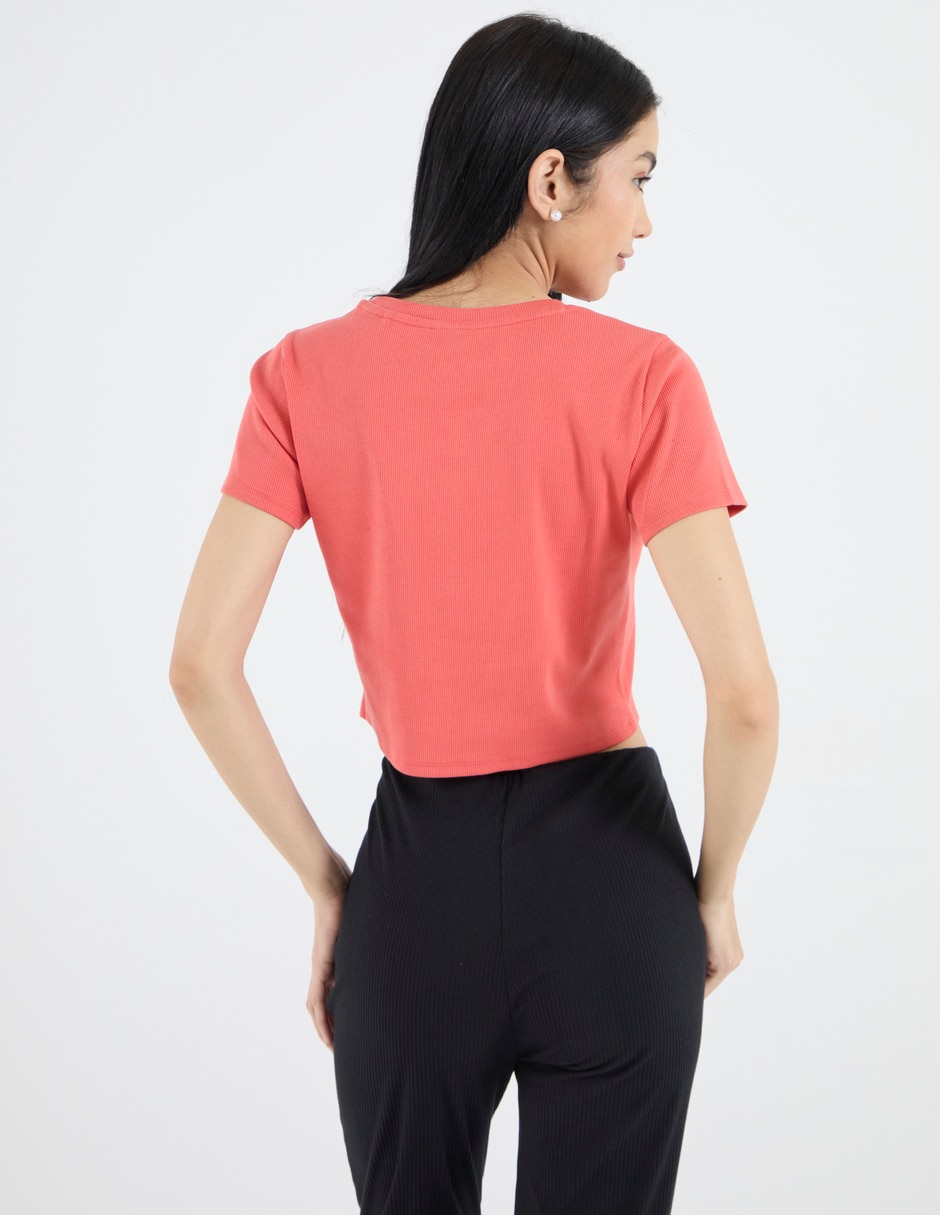 Playera manga corta Mossimo cuello redondo para mujer 2