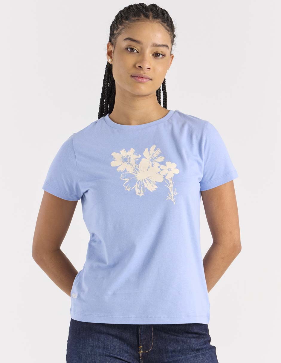 Playera manga corta cuello redondo para mujer Playera manga corta cuello redondo para mujer