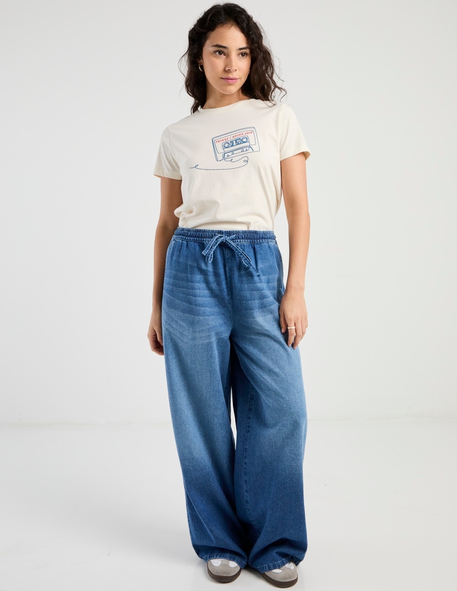 Playera manga corta Mossimo cuello redondo para mujer