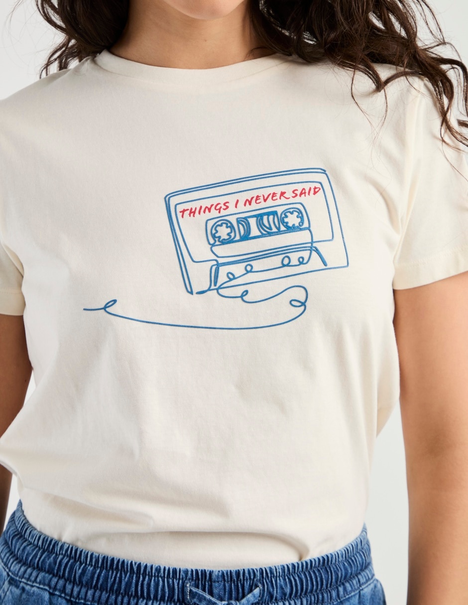Playera manga corta Mossimo cuello redondo para mujer