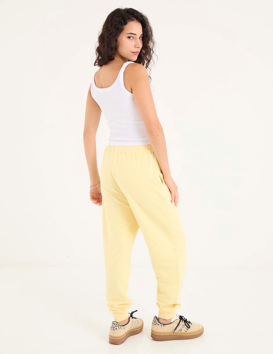 Pants regular con jareta para mujer 2