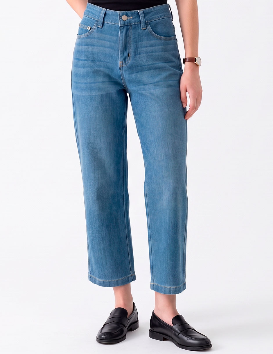 Jeans recto relaxed para mujer Jeans recto relaxed para mujer