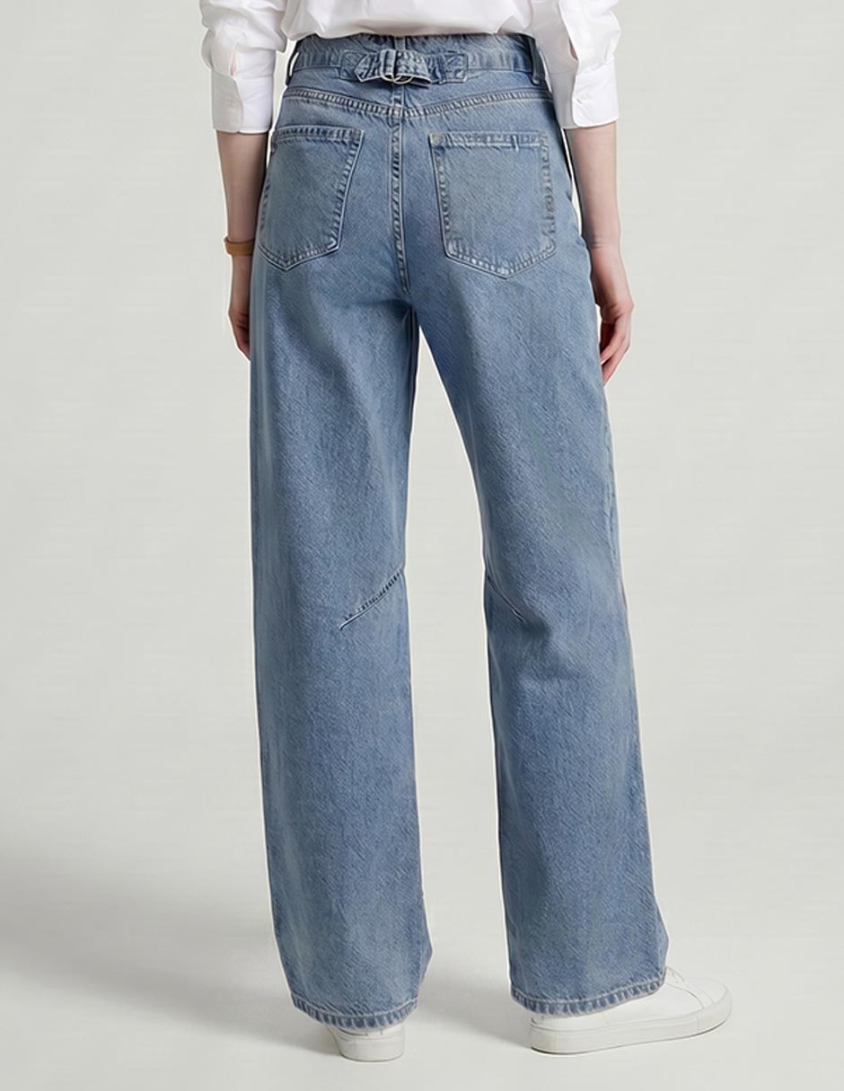 Jeans wide leg Mossimo a la cintura para mujer