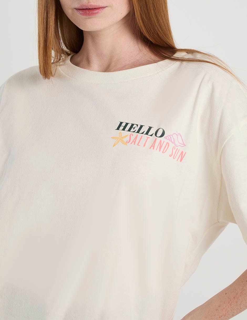 Playera manga corta Mossimo cuello redondo para mujer