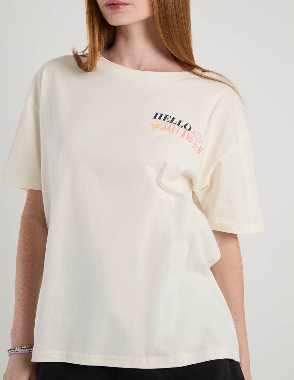 Playera manga corta Mossimo cuello redondo para mujer