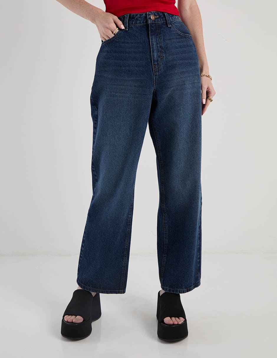 Jeans relaxed amplio a la cadera Mossimo para mujer