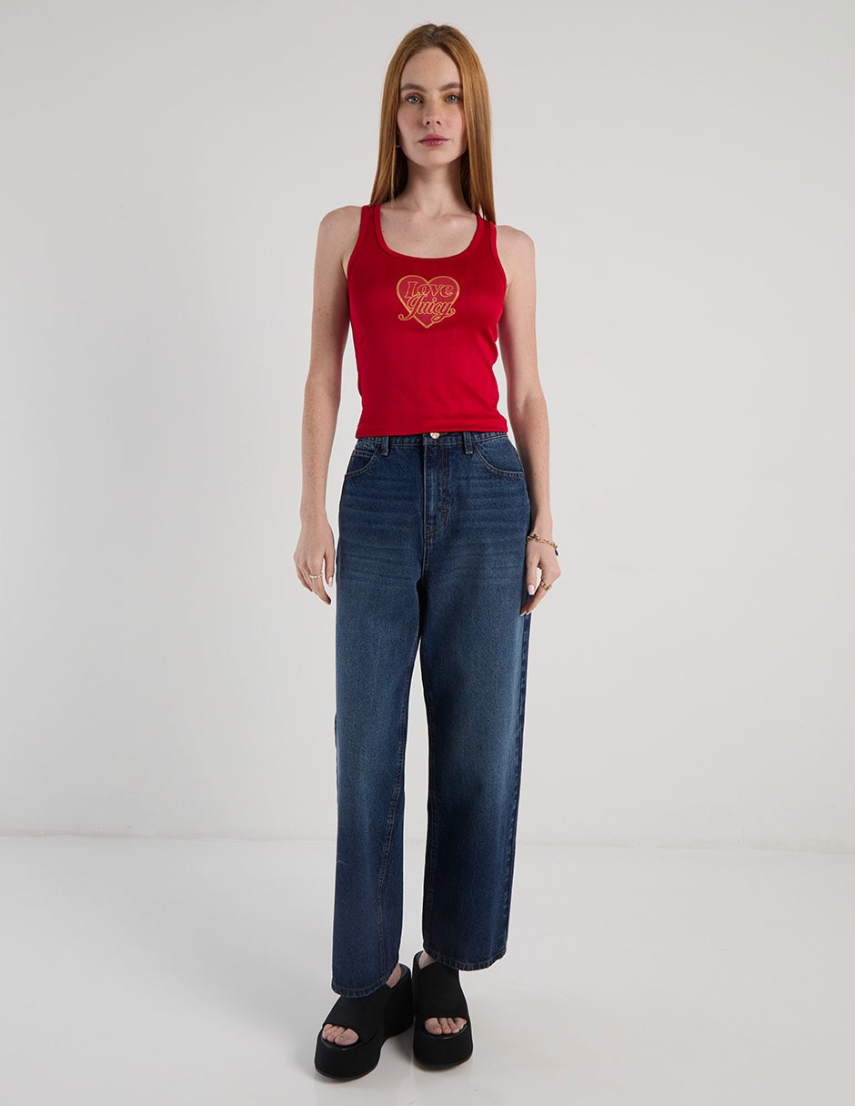Jeans relaxed amplio a la cadera Mossimo para mujer