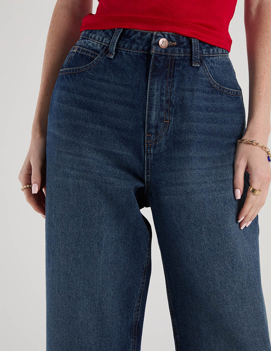 Jeans relaxed amplio a la cadera Mossimo para mujer