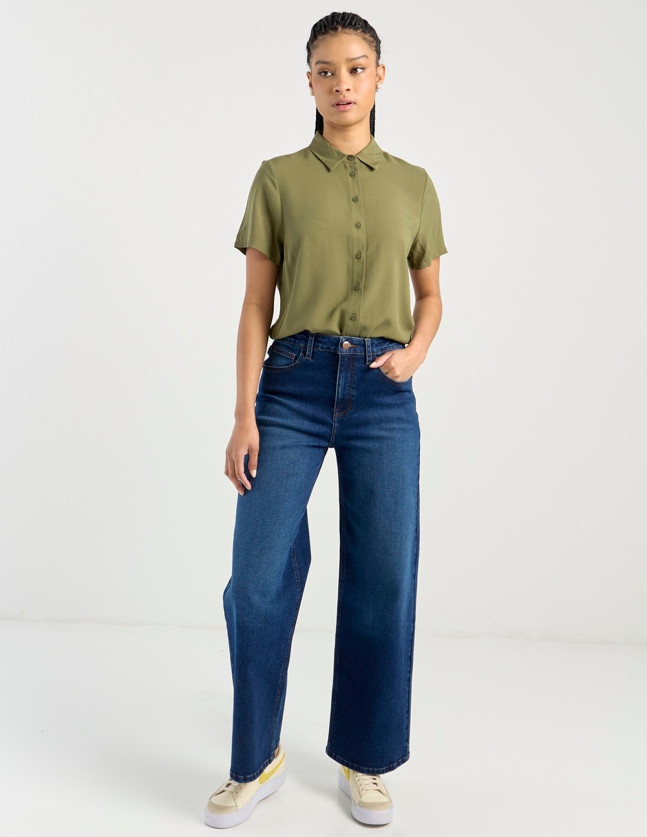 Jeans wide lag Mossimo para mujer