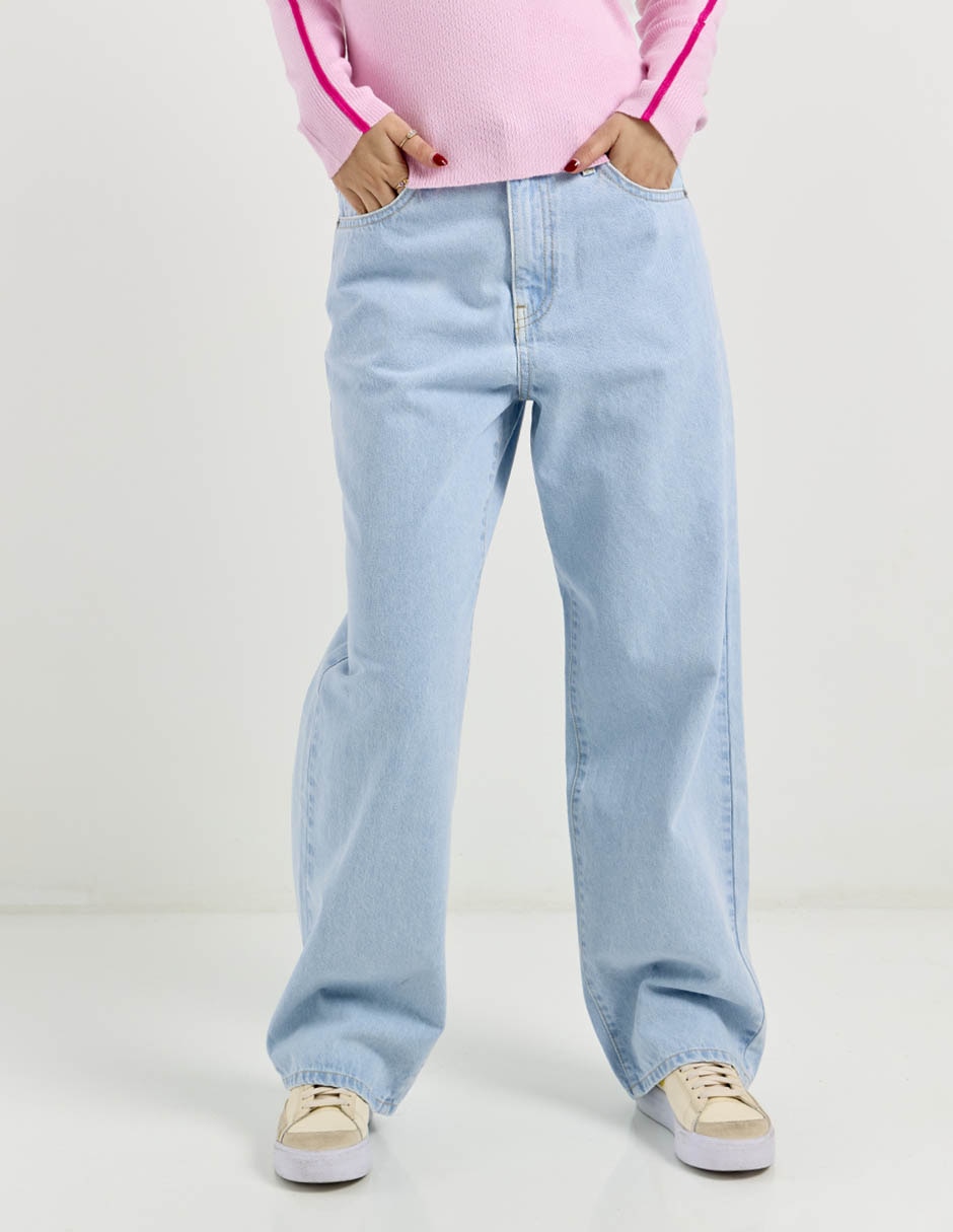 Jeans relaxed baggy para mujer 1