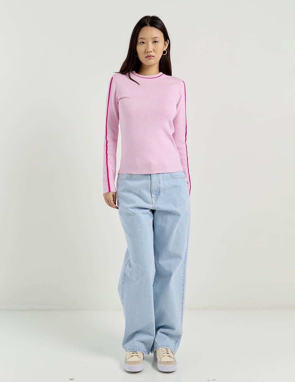 Jeans relaxed baggy para mujer 6