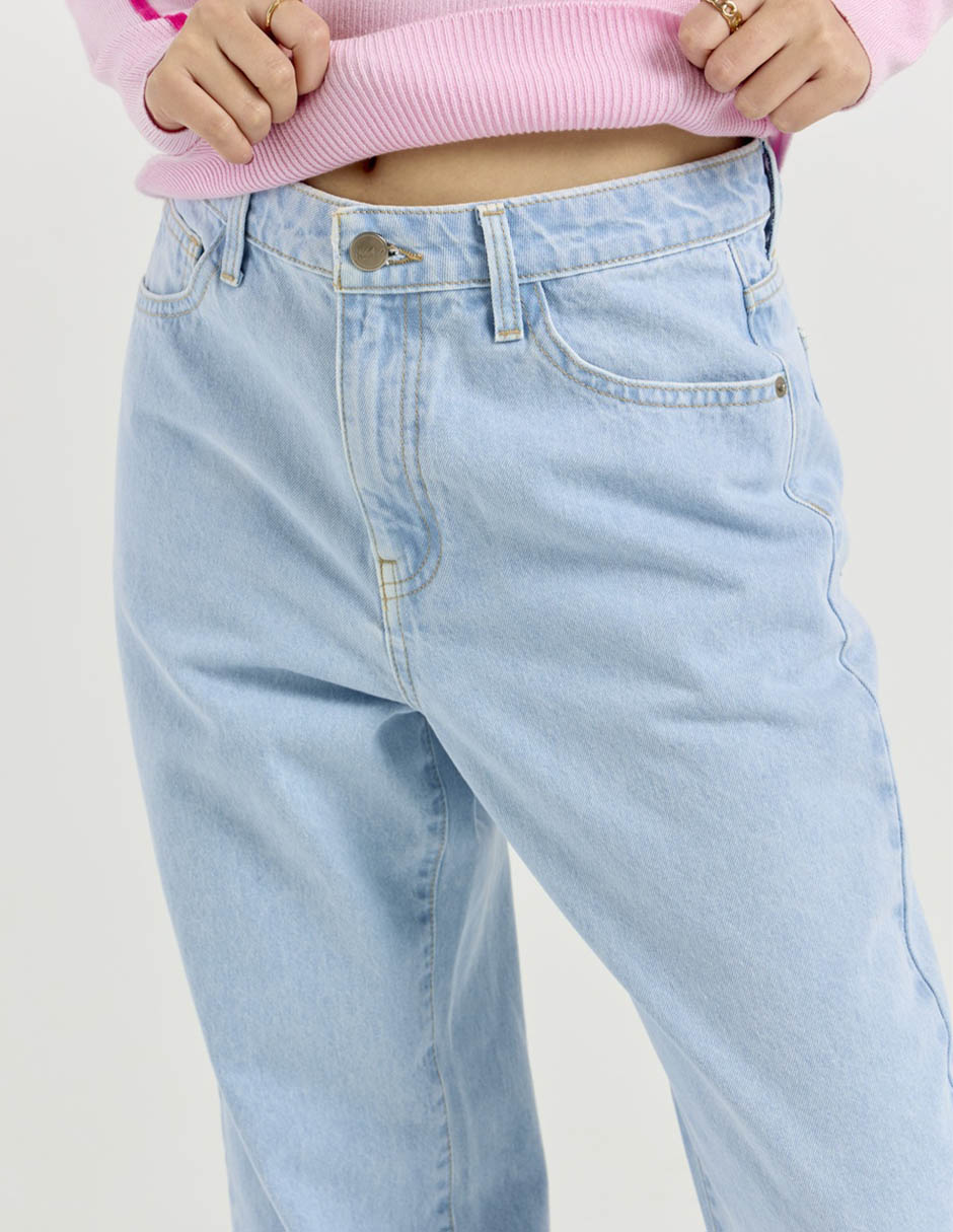 Jeans relaxed baggy para mujer 7