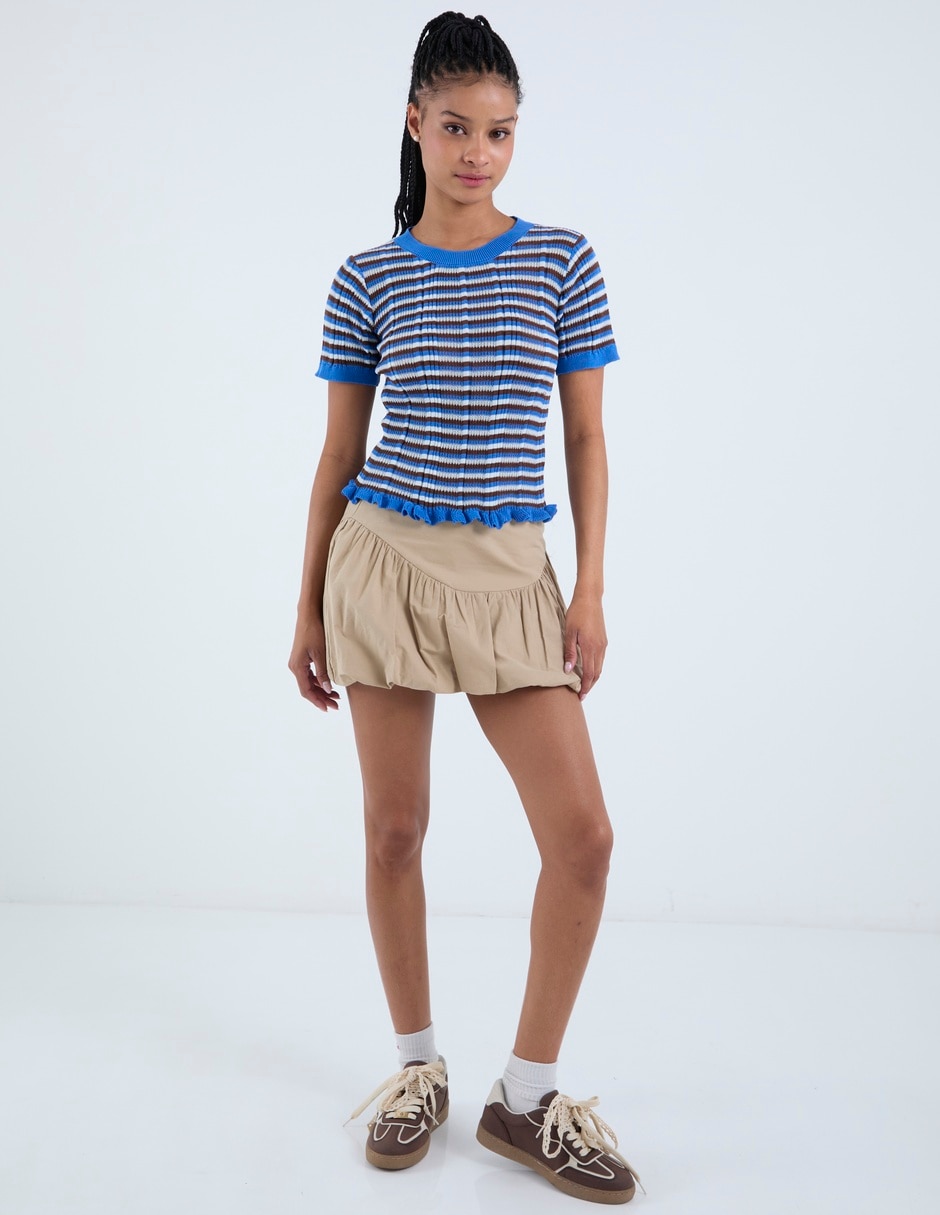 Blusa manga corta para mujer 4