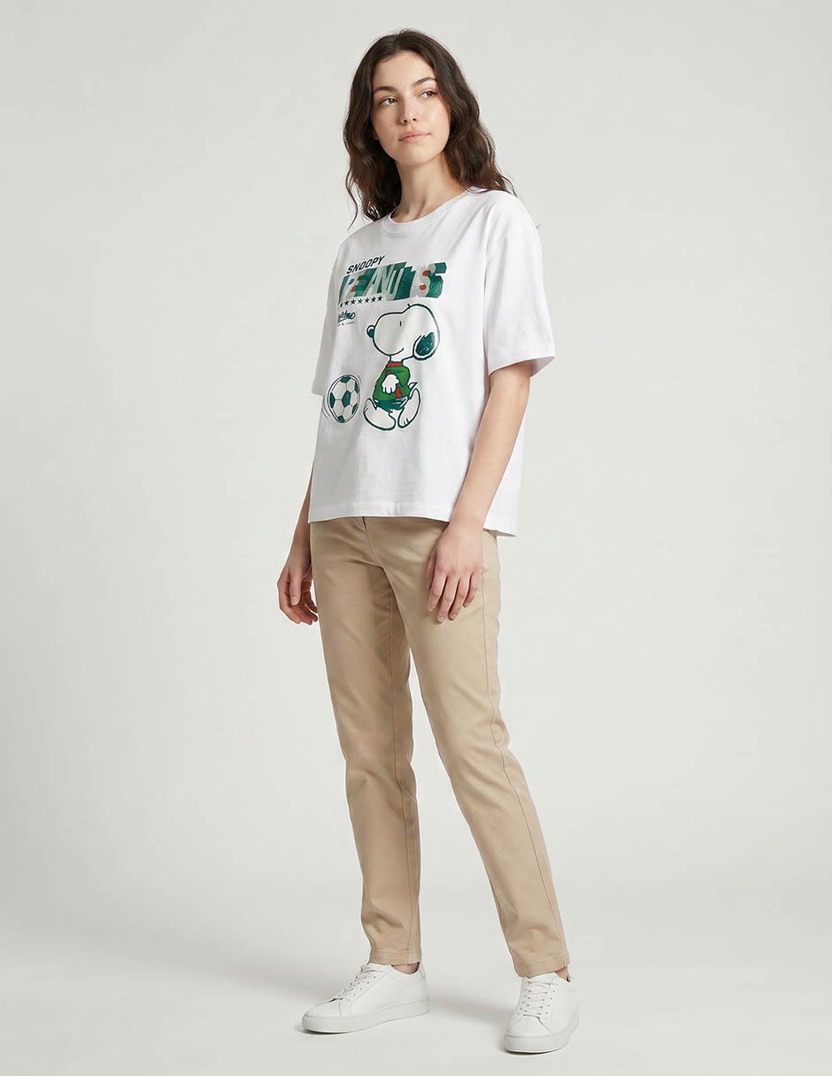 Playera manga corta cuello redondo para mujer 2