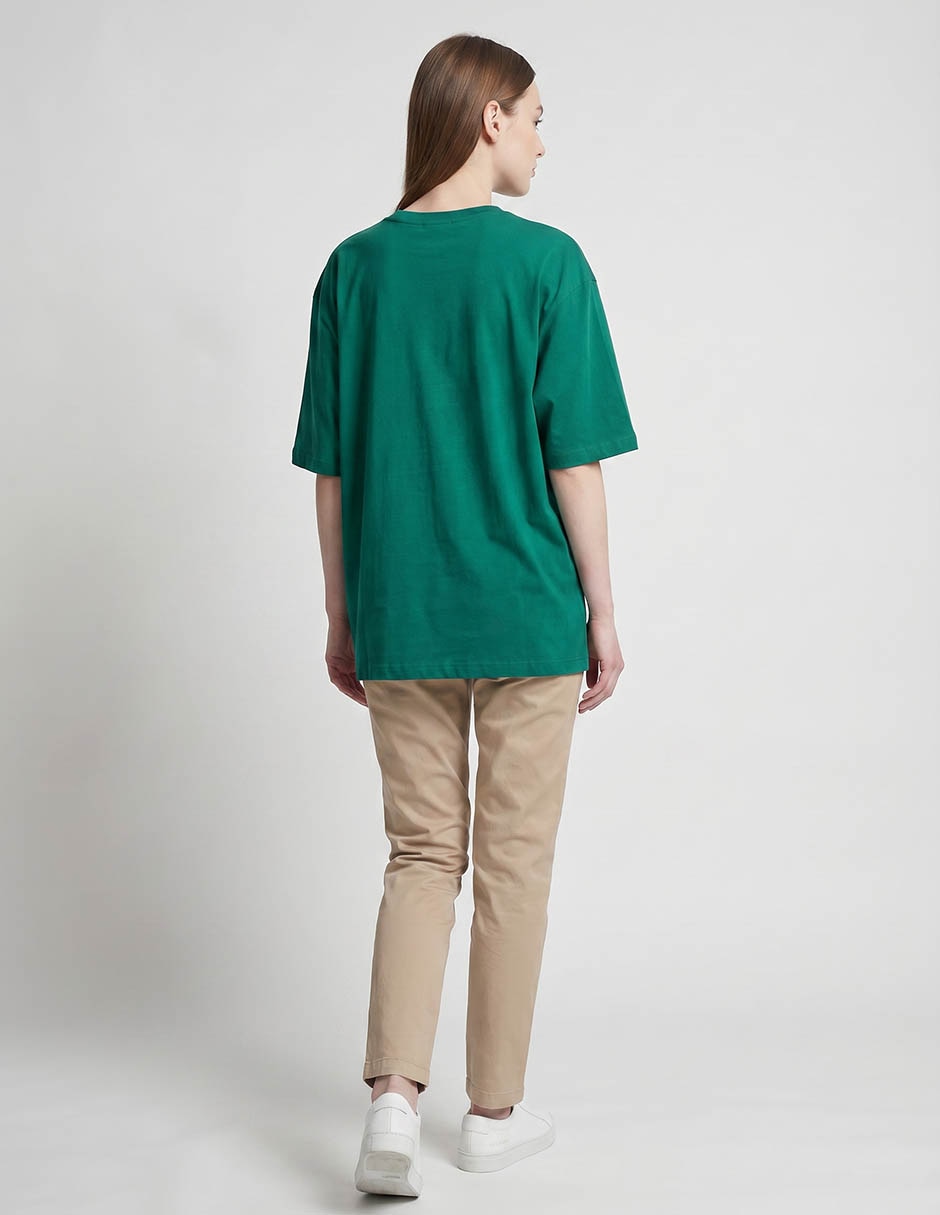Playera manga al codo Mossimo cuello redondo para mujer