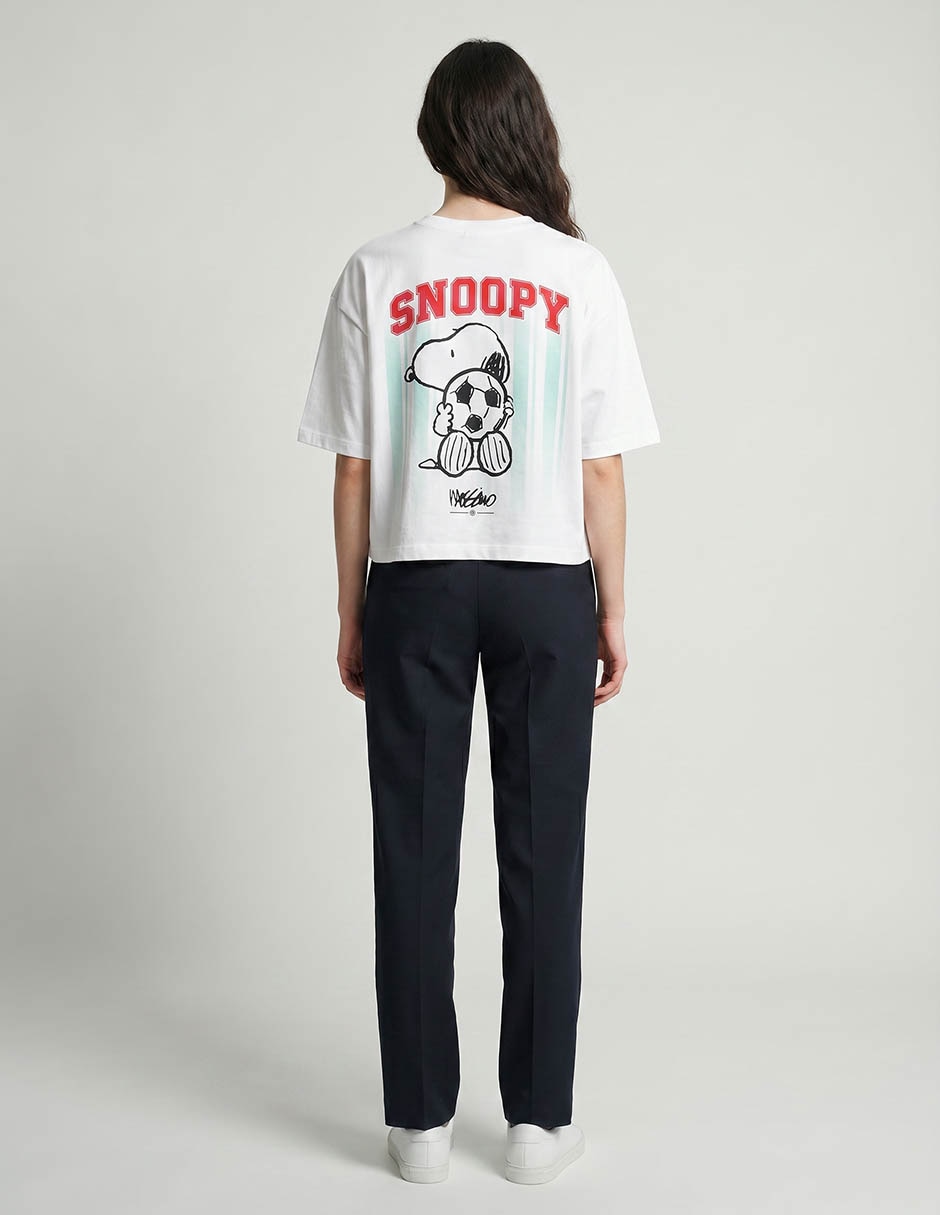 Playera manga al codo Mossimo cuello redondo para mujer