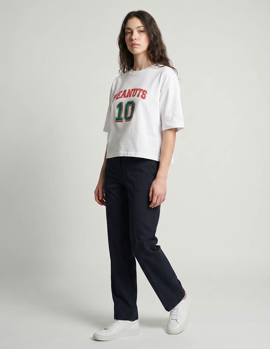 Playera manga al codo Mossimo cuello redondo para mujer