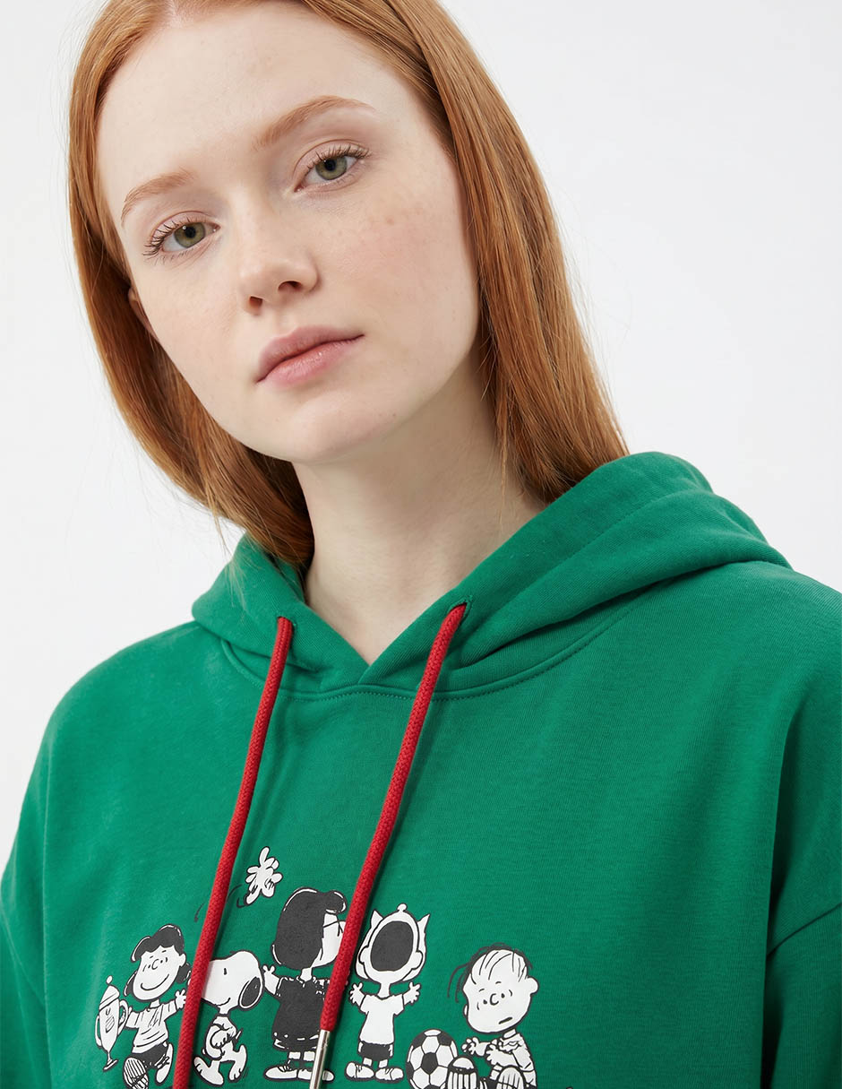 Sudadera con capucha mossimo peanuts para mujer