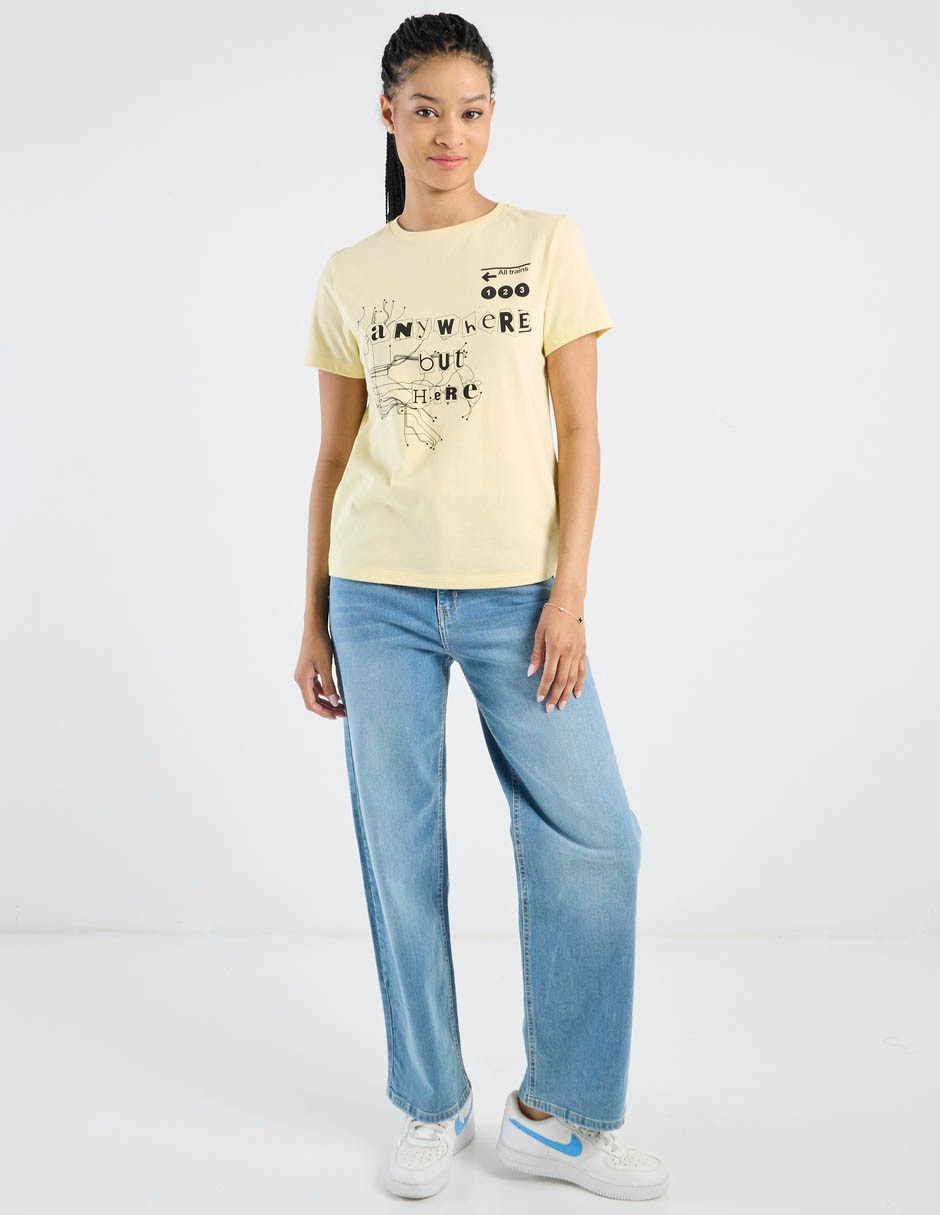 Jeans straight a la cintura para mujer 5