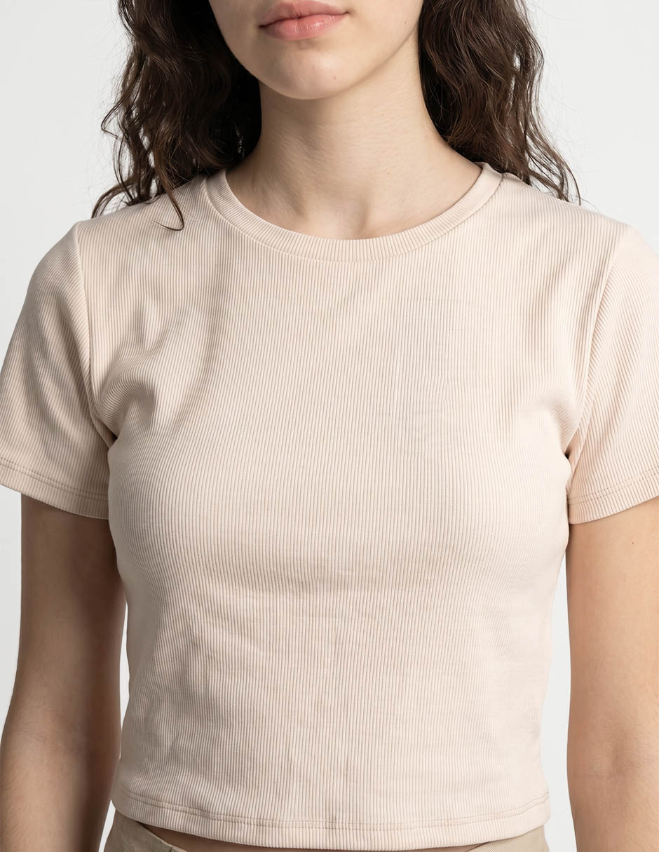 Playera manga corta cuello redondo mujer 5