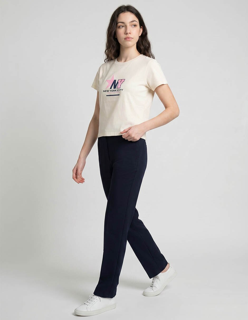 Playera manga corta Mossimo cuello redondo para mujer
