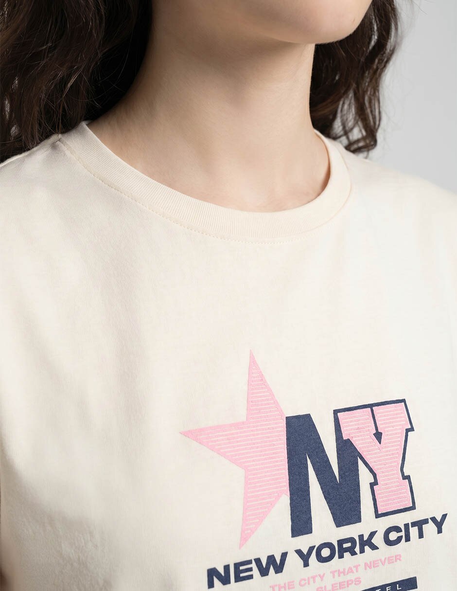 Playera manga corta Mossimo cuello redondo para mujer