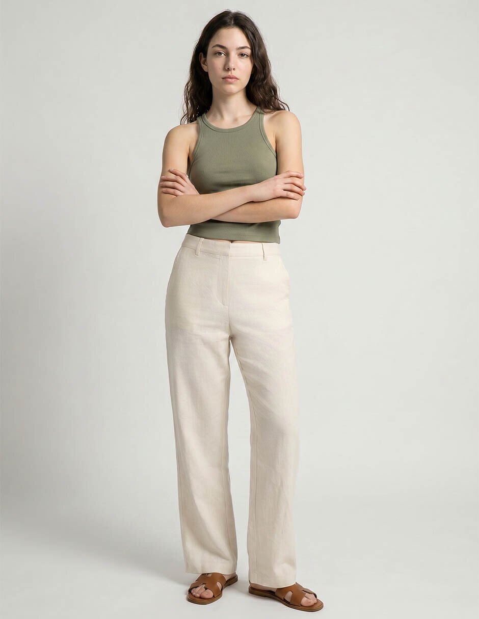Top Mossimo cuello redondo tirante ancho