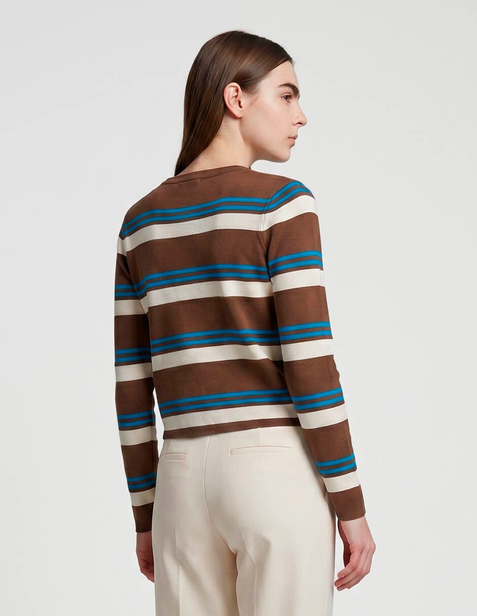 Suéter cuello redondo para mujer 3