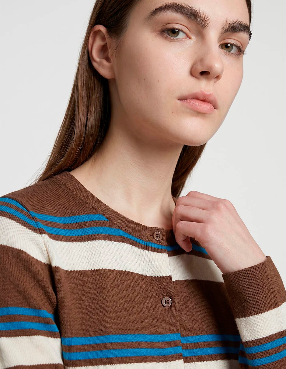 Suéter cuello redondo para mujer 2