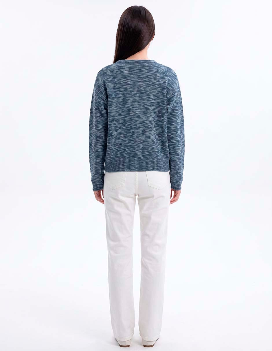 Suéter cuello redondo para mujer 2