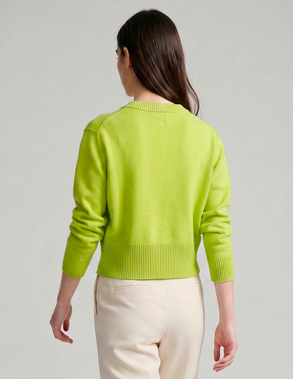 Suéter cuello redondo para mujer 3