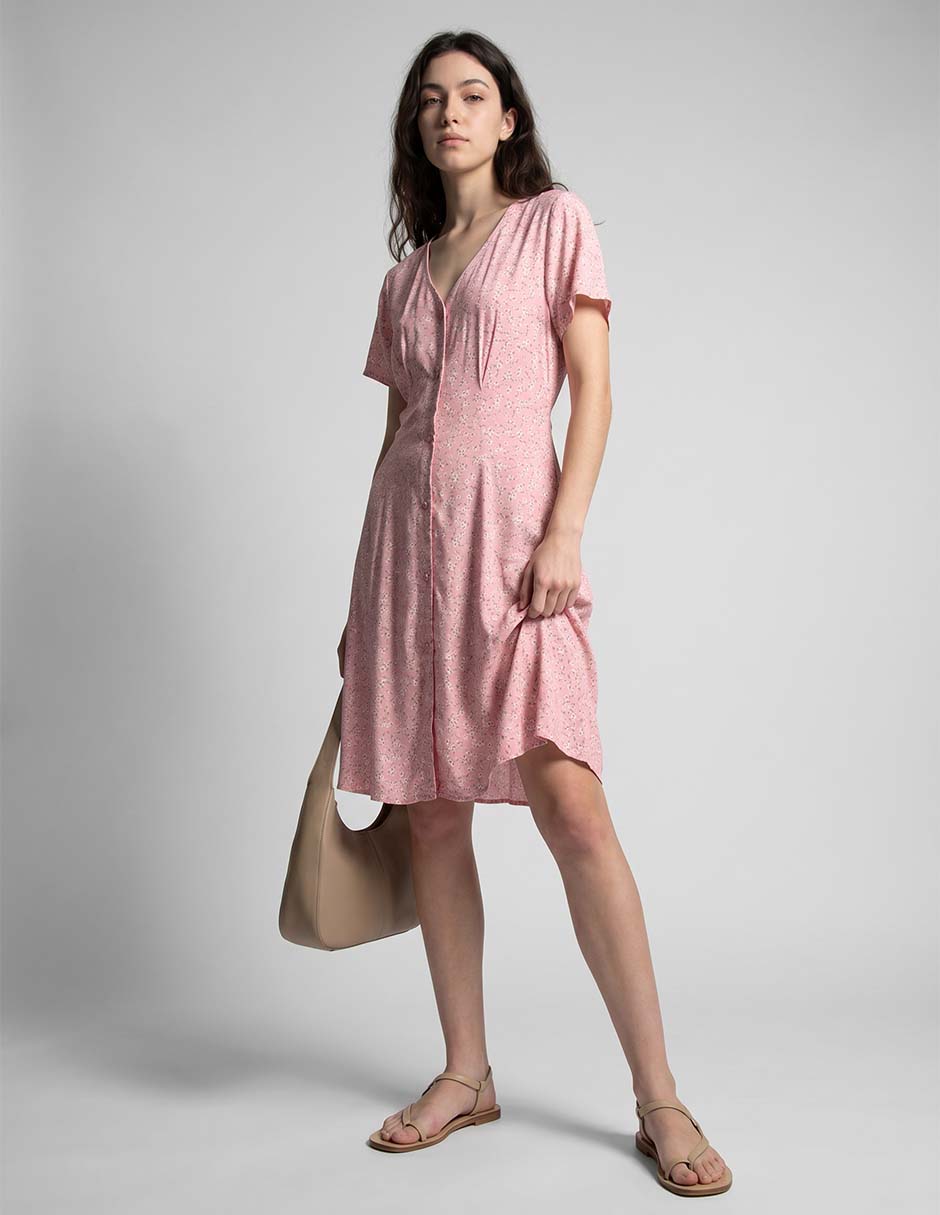 Vestido a la rodilla casual para mujer